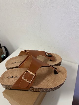 Ciabatte donna infradito camel tg 36 nuova