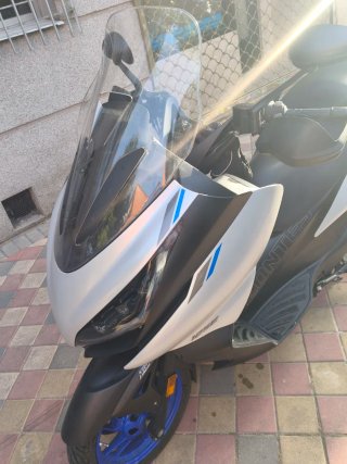 Zontes E 125 Scooter Maxi Plata/Azul