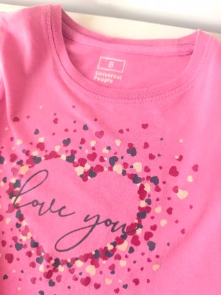 Lote 5 camisetas manga larga niña T8
