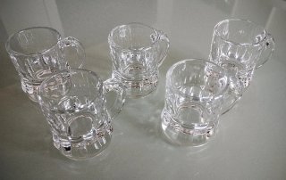 Set 5 Bicchierini Vetro Forma boccale