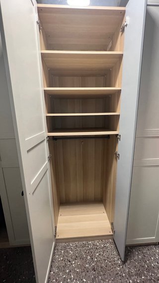 Armario PAX beige/blanco madera