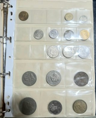 Álbum para monedas extranjeras