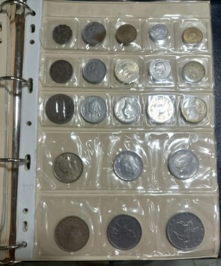 Álbum para monedas extranjeras