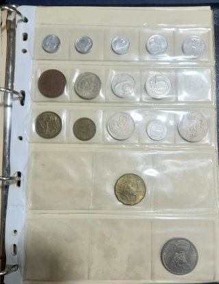 Álbum para monedas extranjeras