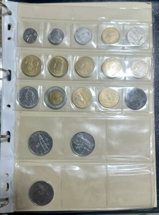 Álbum para monedas extranjeras