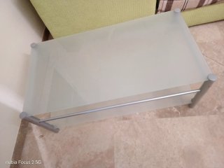 Mesa de centro madera y cristal