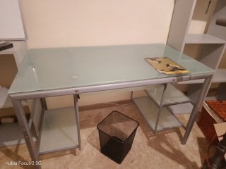 Mesa de centro madera y cristal
