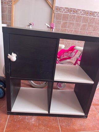 Estantería Kallax Ikea negro