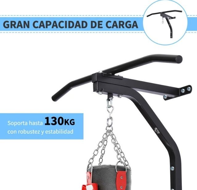 Barra dominadas acero 2 en 1 para pared