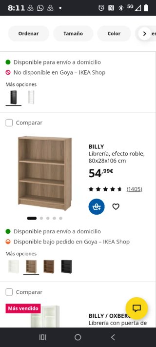 Estantería Billy de madera