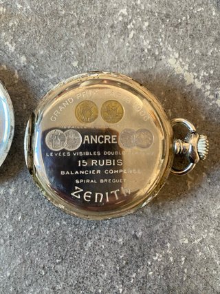 Orologio da tasca Zenith Argento 800