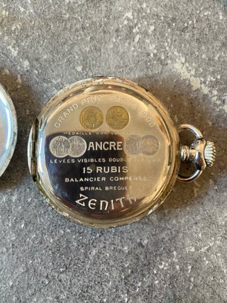 Orologio da tasca Zenith Argento 800