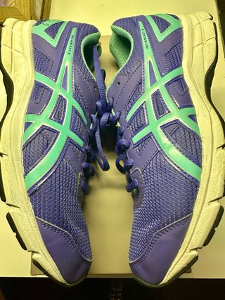 Scarpe Asics Gel-Galaxy 8 GS Viola/Turchese Taglia
