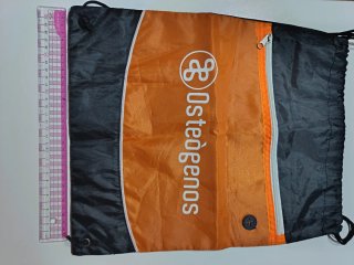 Bolso Tote Naranja y Negro