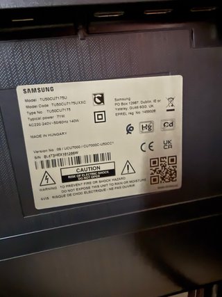 Samsung Smart TV 50 4K Negra