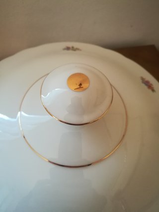 Zuppiera vintage porcellana fiori