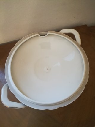 Zuppiera vintage porcellana fiori