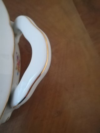 Zuppiera vintage porcellana fiori