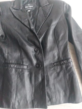 Cazadora Piel Vera Pelle Talla S