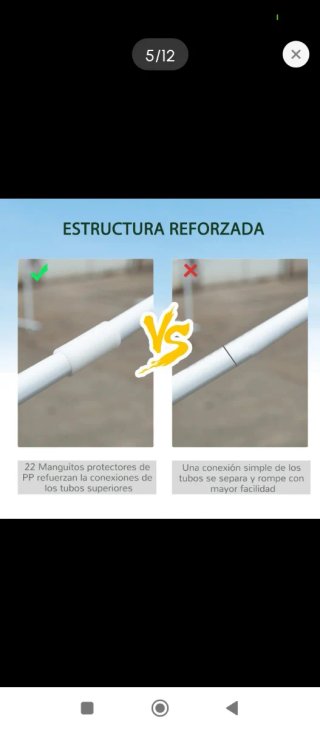 Carpa desmontable jardín blanca