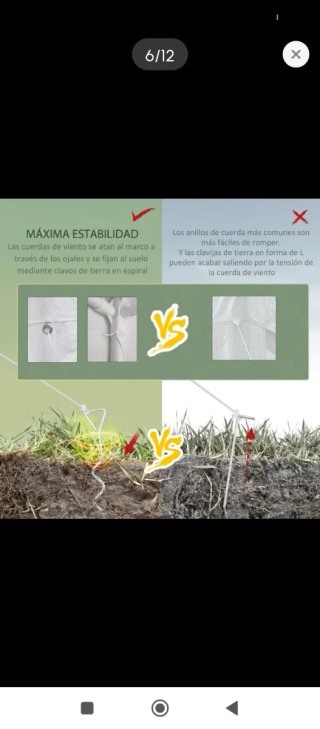 Carpa desmontable jardín blanca
