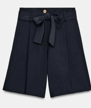 Bermudas cinturón Lazada de Zara