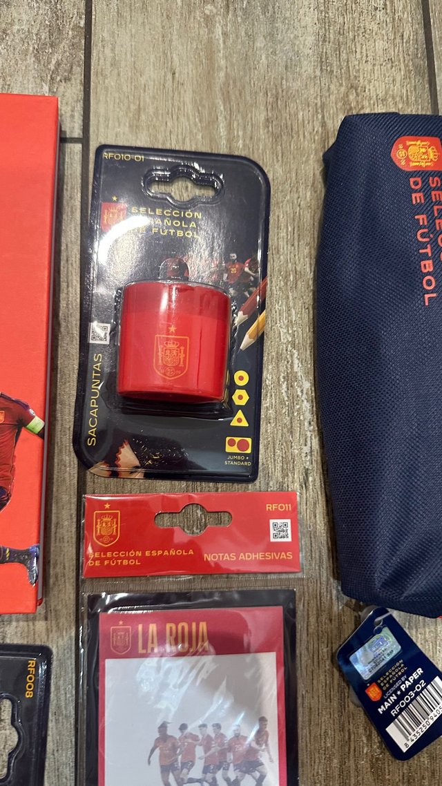 Lote papelería Selección Española Fútbol