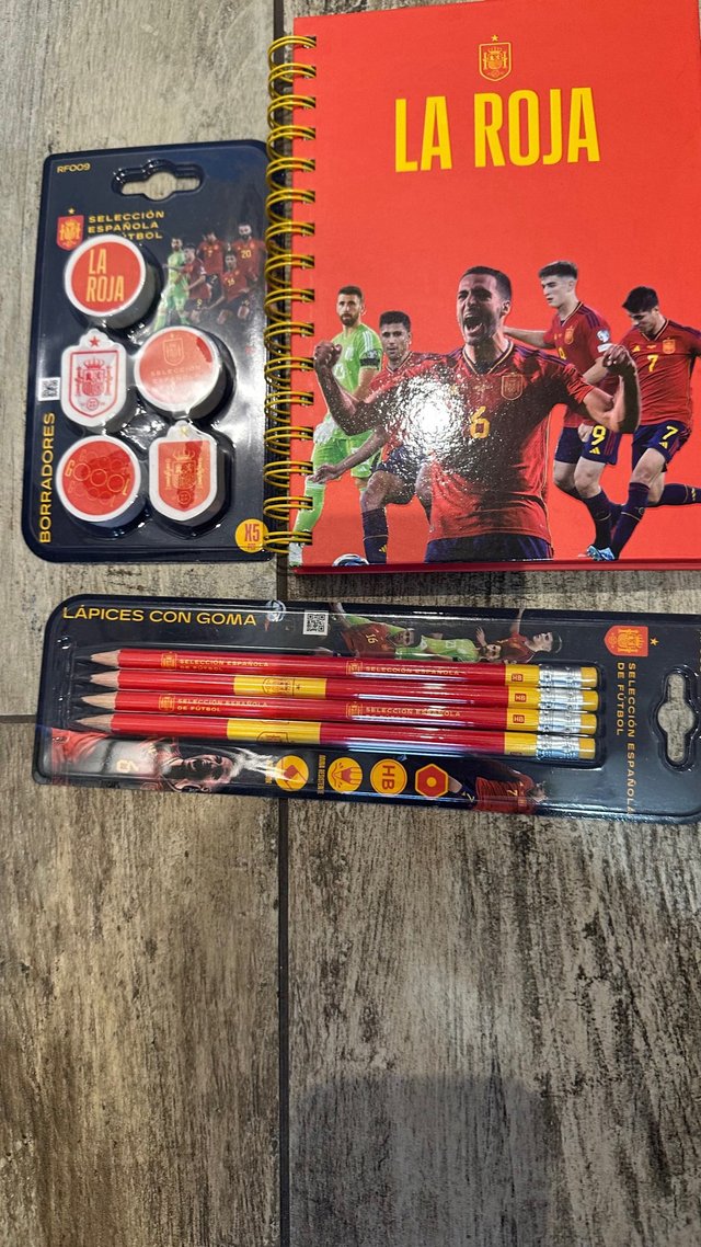 Lote papelería Selección Española Fútbol