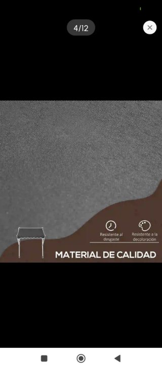 Toldo retráctil gris para jardín