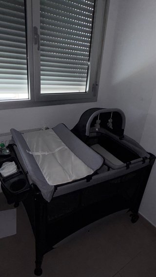 Cuna de viaje evolutiva negra