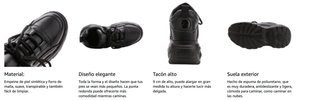 Zapatos Deportivos ANUFER Mujer Talla 37 Negros