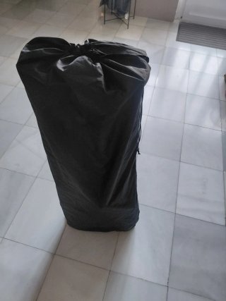 Cama Plegable Gris Tela
