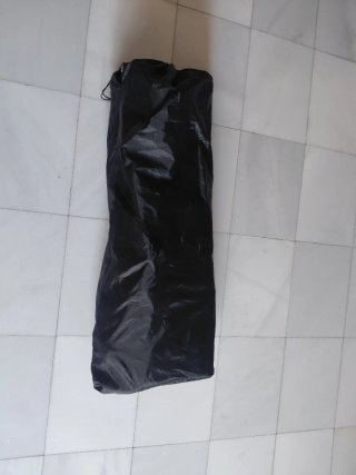 Cama Plegable Gris Tela