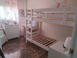 Ikea Litera blanca de madera