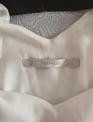 Top blanco Zara