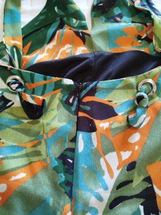 Mono corto tirantes estampado tropical T40