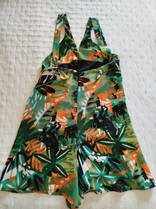 Mono corto tirantes estampado tropical T40