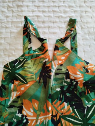 Mono corto tirantes estampado tropical T40