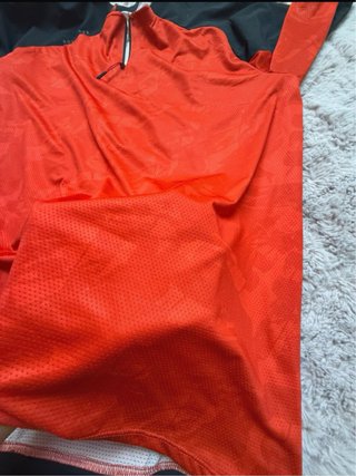 T-shirt uomo Rockrider nera e rossa