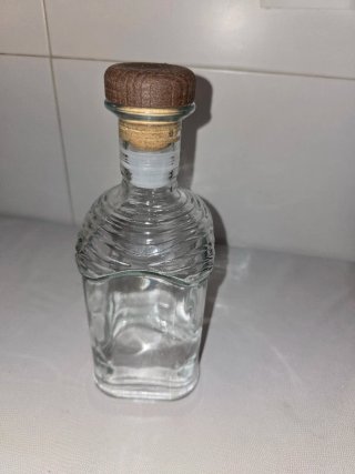Botella de vidrio con corcho 22cm