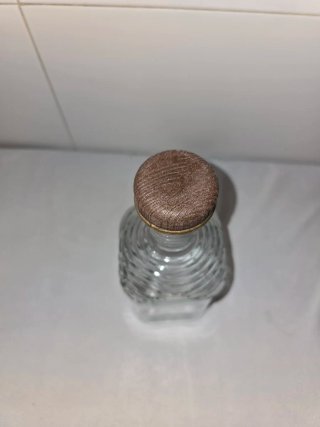 Botella de vidrio con corcho 22cm