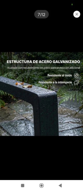 Tumbona de jardín gris