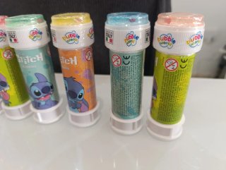 Lote 10 Botes Burbujas Stitch