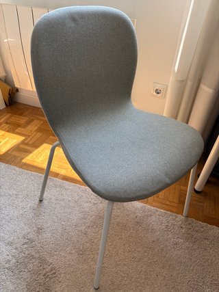 Silla Ikea KARLPETTER gris tela
