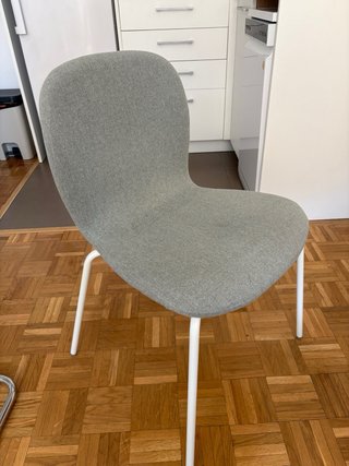 Silla Ikea KARLPETTER gris tela