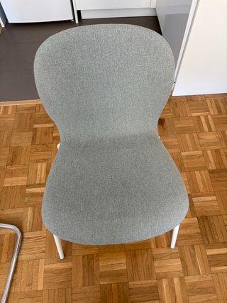 Silla Ikea KARLPETTER gris tela