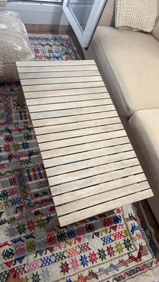 Mesa de centro de madera para jardín