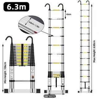 Escalera Telescópica 6.3m NUEVA!!