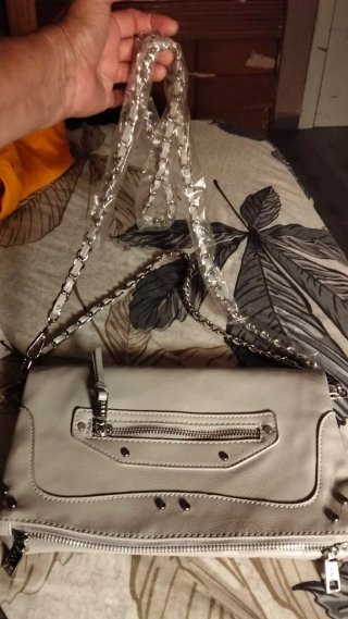 2 Carteras Misako Gris y Plateada