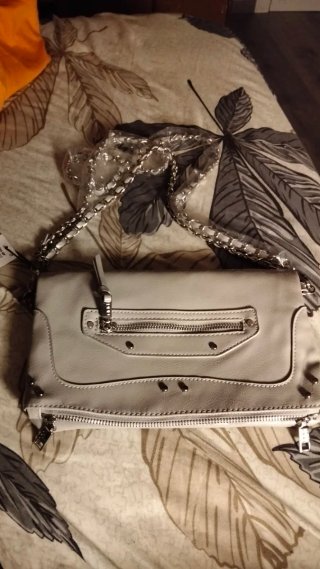 2 Carteras Misako Gris y Plateada